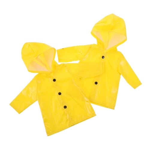 KOMBIUDA 2 Stück Teiliges Gelber Puppenregenmantel für Puppen wasserdichte Realistische Regenjacke aus Schützendem Material Wiederverwendbare Kleidung für Fantasievolles Rollenspiel KOMBIUDA 2 Stück Teiliges Gelber Puppenregenmantel für Puppen wasserdichte Realistische Regenjacke aus Schützendem Material Wiederverwendbare Kleidung für Fantasievolles Rollenspiel von KOMBIUDA