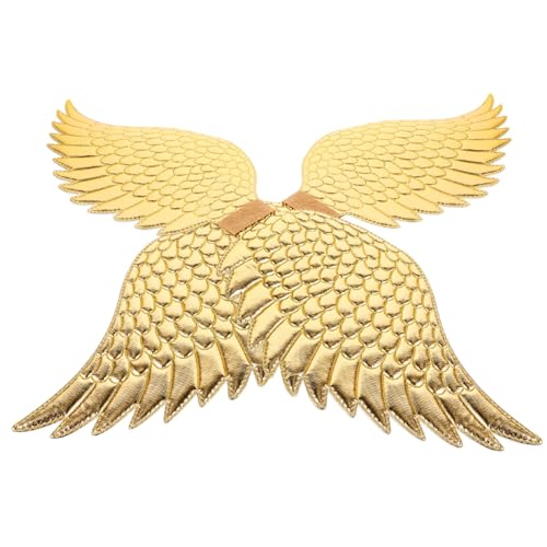 KOMBIUDA 2 Stück Teiliges Goldene Engelsflügel Kinderkostüm Requisit Leichte Party Bühnenflügel für Mädchen Cosplay Dekorative Flügel für Fasching Geburtstag Fotoshooting KOMBIUDA 2 Stück Teiliges Goldene Engelsflügel Kinderkostüm Requisit Leichte Party Bühnenflügel für Mädchen Cosplay Dekorative Flügel für Fasching Geburtstag Fotoshooting von KOMBIUDA
