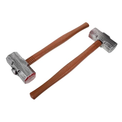 KOMBIUDA 2 Stück Teiliges Kunststoff-Hammer - Realistische Halloween-Requisite mit Blutrünstiger Optik Sicher für Leicht und Ergonomisch für Kostümpartys und Rollenspiele KOMBIUDA 2 Stück Teiliges Kunststoff-Hammer - Realistische Halloween-Requisite mit Blutrünstiger Optik Sicher für Leicht und Ergonomisch für Kostümpartys und Rollenspiele von KOMBIUDA