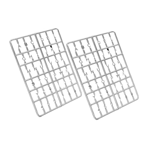 KOMBIUDA 2 Stück Teiliges Miniatur Hausnummern und Buchstaben für DIY Projekte Realistische Türnummern und Briefkästen für Puppenhäuser Kreative Miniatur Dekorationen von KOMBIUDA