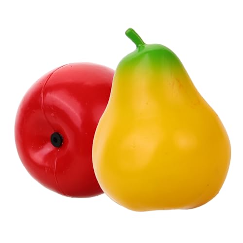 KOMBIUDA 2 Stück Teiliges Obst Shaker aus Robustem Kunststoff Kindgerechte Maracas für Rhythmische Früherziehung Fördert Hand Auge Koordination und Konzentration bei Kleinkindern von KOMBIUDA