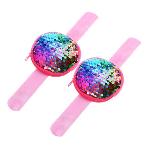KOMBIUDA 2 Stück Teiliges Pailletten Klatscharmband mit Niedlicher Münzgeldbörse Sichere Party Armbänder für Jungen und Mädchen Leichte Langlebige Slap Bracelets als Mitgebsel und KOMBIUDA 2 Stück Teiliges Pailletten Klatscharmband mit Niedlicher Münzgeldbörse Sichere Party Armbänder für Jungen und Mädchen Leichte Langlebige Slap Bracelets als Mitgebsel und von KOMBIUDA