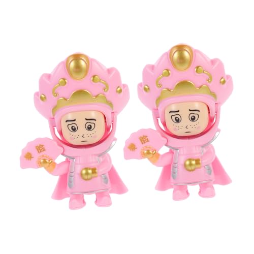 KOMBIUDA 2stücke Chinesische Opernpuppen Sichuan-opernfiguren Puppen Mit Wechselndem Gesicht Ornamente Keychain Dekoration Für Schultasche Anhänger von KOMBIUDA