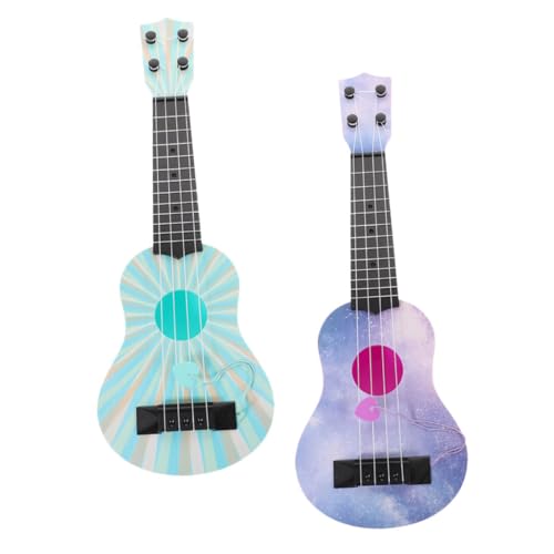KOMBIUDA 2 Stück Ukulele kinderinstrumente musikinstrumente für Kinderfreundliche Gitarre Musikalisches Lernspielzeug für Kinderinstrument Plastik von KOMBIUDA