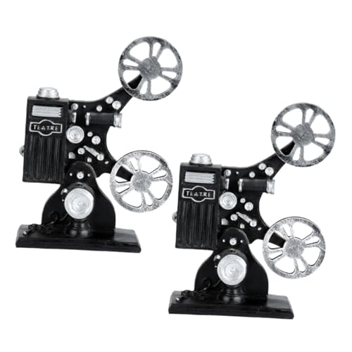 KOMBIUDA 2 Stück Vintage Filmprojektor Modell aus Harz Retro Dekoration für Zuhause Detailreiche Miniaturfigur für Wohnkultur und Kreative Gestaltung Tischornament KOMBIUDA 2 Stück Vintage Filmprojektor Modell aus Harz Retro Dekoration für Zuhause Detailreiche Miniaturfigur für Wohnkultur und Kreative Gestaltung Tischornament von KOMBIUDA
