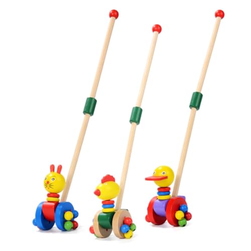 KOMBIUDA Holzspielzeug Lauflernwagen Schiebespielzeug Für Kleinkinder Abnehmbare Trolley Aus Holz Mit Hellen Farben KOMBIUDA Holzspielzeug Lauflernwagen Schiebespielzeug Für Kleinkinder Abnehmbare Trolley Aus Holz Mit Hellen Farben von KOMBIUDA