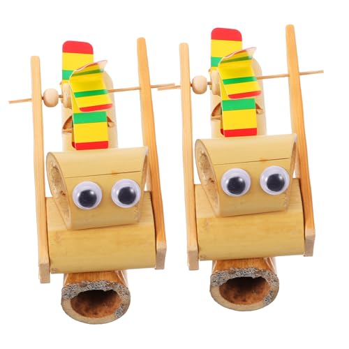KOMBIUDA 2 Stück Windmühlen Vogelflöte Kleinkind Musikinstrumente Musikinstrumente Musikspielzeug Kinderpfeife Musikinstrumente Für Musikpfeifen Pfeifhorn Bambus von KOMBIUDA