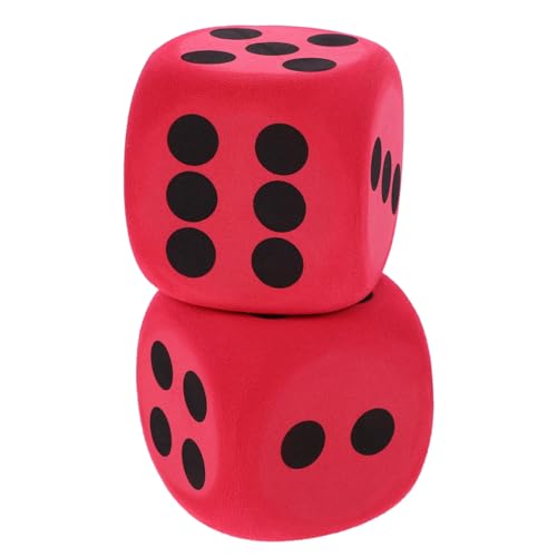 KOMBIUDA 2 Stück Würfel farbig Spiellehrwürfel Jumbo-Schaumstoffwürfel übergroße Würfel Farbe gerundet mit Spielwürfel Partywürfel DIY-Würfel Kinderspielzeug Spieleprop Eva rot KOMBIUDA 2 Stück Würfel farbig Spiellehrwürfel Jumbo-Schaumstoffwürfel übergroße Würfel Farbe gerundet mit Spielwürfel Partywürfel DIY-Würfel Kinderspielzeug Spieleprop Eva rot von KOMBIUDA