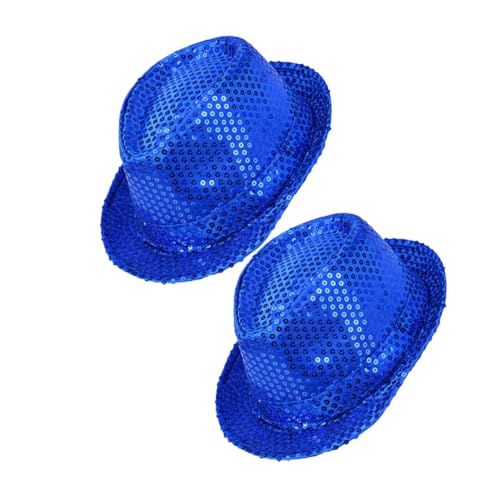 KOMBIUDA 2 Stücke Pailletten Jazz Hüte Zauberer Kostüm Party Accessoire für Erwachsene Glitzernde Bühnenhut in Geeignet für Halloween Steampunk und Maskerade KOMBIUDA 2 Stücke Pailletten Jazz Hüte Zauberer Kostüm Party Accessoire für Erwachsene Glitzernde Bühnenhut in Geeignet für Halloween Steampunk und Maskerade von KOMBIUDA