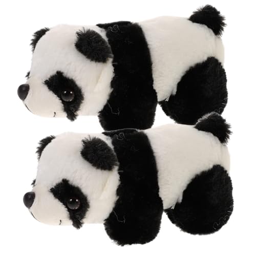 KOMBIUDA Panda-plüschtier Ausgestopfte Panda-Puppe Dekoratives Tierspielzeug Für Zuhause Und Auto Weiches Füllmaterial Verarbeitung von KOMBIUDA
