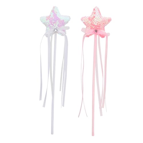 KOMBIUDA 2 Stücke Zauberstab Fairy Wand Kinderkleider Kinderfest glitzerstab igelkostümkinder Feenflügel Kostüm dekorativer Feenstab Zauberstäbe mit Schleifendesign Plastik KOMBIUDA 2 Stücke Zauberstab Fairy Wand Kinderkleider Kinderfest glitzerstab igelkostümkinder Feenflügel Kostüm dekorativer Feenstab Zauberstäbe mit Schleifendesign Plastik von KOMBIUDA