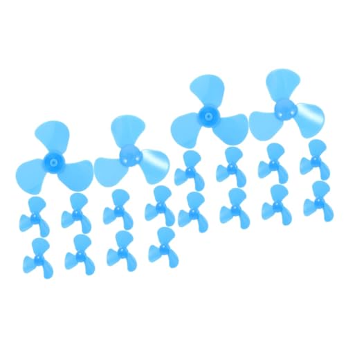 KOMBIUDA 20 STK Kleiner Lüfterflügel DIY-Fan-kit Wissenschaftliches Spielzeug Selber Machen Science Mini-lüfterflügel Wissenschaftliches Experiment Mini-lüfterblatt Plastik Sky-Blue von KOMBIUDA
