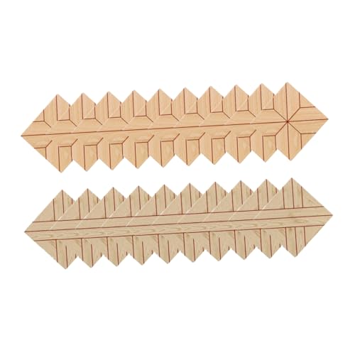 KOMBIUDA 20 Stück Boden Im Puppenhaus Vintage Dollhouse Flooring Miniaturen Puppenhauszubehör Mini -bodenfliesen Mini-hausboden Miniatur-puppenhaus- Retro -miniaturboden Khaki Holz von KOMBIUDA