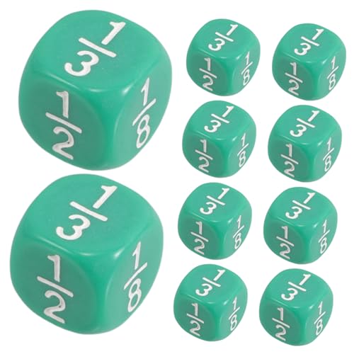 KOMBIUDA 20 Acryl Mehrseitige Bruchwürfel Für Mathematikunterricht Aktivitäten Im Klassenzimmer Lernen Zu Hause Und Spiele von KOMBIUDA