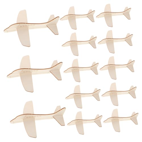 KOMBIUDA 20 Stück DIY Mini Holzflugzeuge zum Malen für Kreatives Fliegen für Reisen und Zuhause für Kreative Projekte von KOMBIUDA