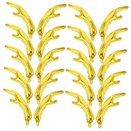 KOMBIUDA 20 Stück Goldene Hirschgeweih Folienballons Kreative Partydeko für Weihnachten Kindergeburtstag Thematische Feiern Schnell Aufblasbar Fotorequisiten für Festliche Stimmung von KOMBIUDA