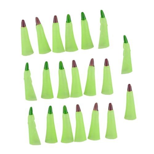 KOMBIUDA 20 Stück Party-fingerkappen Zombie-fingernägel Rollenspiel-Requisiten Zufällige Farbe Halloween-Spielzeug Umweltfreundliches Material von KOMBIUDA