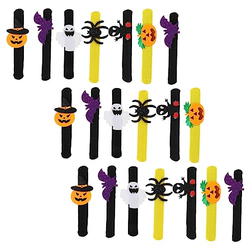 KOMBIUDA 20 Stück Halloween-schlag-armband Party-slap- Halloween-armbänder Für Halloween-schnapparmbänder Kürbis-slap-armbänder Halloween-party-armbänder Plastik KOMBIUDA 20 Stück Halloween-schlag-armband Party-slap- Halloween-armbänder Für Halloween-schnapparmbänder Kürbis-slap-armbänder Halloween-party-armbänder Plastik von KOMBIUDA