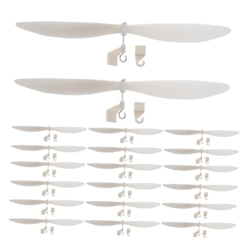 KOMBIUDA 20 Stück Kleine Flugzeugpropeller Modellflugzeug Flugzeug Spielzeugpropeller 2 Blatt Propeller Flugzeugpropeller Montage Fliegendes Segelflugzeug Spielzeugpropeller DIY von KOMBIUDA