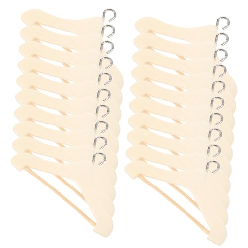 KOMBIUDA 20stücke Mini Puppen Kleiderbügel Für Und Miniatur Hänger Für Puppenkleidung Wohnaccessoires Für Ihre Puppenwelt von KOMBIUDA
