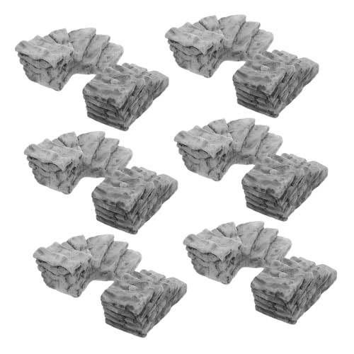 KOMBIUDA 20 Stück Miniatur Treppenmodell Winzige Treppe Mini Puppenhaus Zubehör Puppenhaustreppe Puppenhaus Gartenzubehör Mini Treppendekoration DIY Treppenzubehör Hellgraues Harz KOMBIUDA 20 Stück Miniatur Treppenmodell Winzige Treppe Mini Puppenhaus Zubehör Puppenhaustreppe Puppenhaus Gartenzubehör Mini Treppendekoration DIY Treppenzubehör Hellgraues Harz von KOMBIUDA