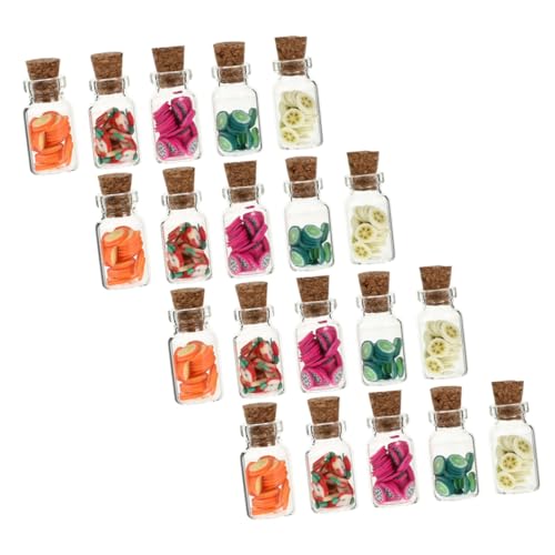 KOMBIUDA 20 Stück Simulierte Obstkonserven Miniaturen Mikro-landschaftsstütze Mikro-Layout-Dekorationen Miniatur-obstflasche Essensspielset Puppenhaus-Ornamente Dolly House Obstkrug Glas KOMBIUDA 20 Stück Simulierte Obstkonserven Miniaturen Mikro-landschaftsstütze Mikro-Layout-Dekorationen Miniatur-obstflasche Essensspielset Puppenhaus-Ornamente Dolly House Obstkrug Glas von KOMBIUDA