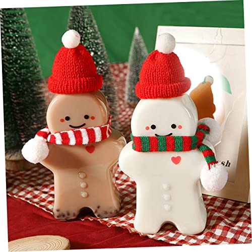 KOMBIUDA 20 Stück Teiliges Mini Weihnachtsmützen und Schals Set Handgestrickte Miniatur Accessoires Rot und Grün Festliche Deko für Weinflaschen Puppenhäuser und Weihnachtsbasteln von KOMBIUDA