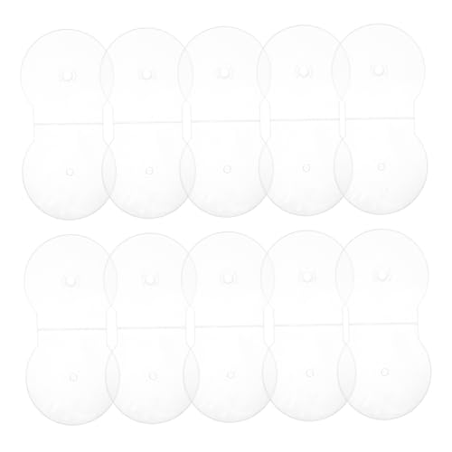 KOMBIUDA Kunststoff-DVD-Jewel-case Runde Clamshell-DVD-hülle Transparenter Disc-Halter Leere DVD-aufbewahrung Hartschalen-disc-Schutz Für Datensicherungslösungen von KOMBIUDA