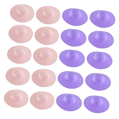 KOMBIUDA Puppenhüte 20 Stück Mini-hüte Für 30-cm-Puppen Puppenkleidungszubehör Puppennähspielzeug Puppenhaar-Accessoires Einfaches Dekorieren Und Ersetzen von KOMBIUDA