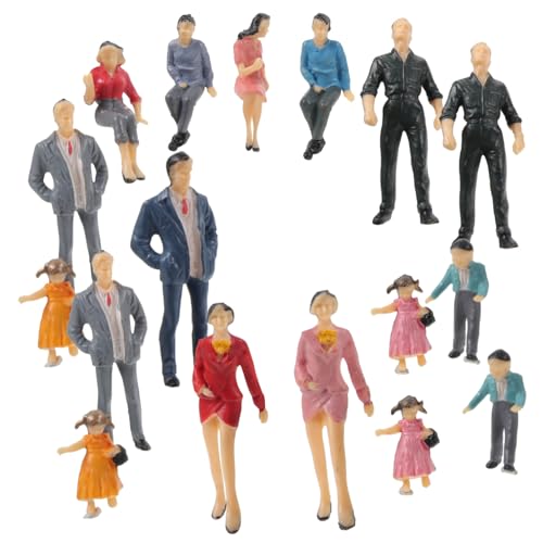 KOMBIUDA 20 Stück Bemalte Miniaturformen Figuren Lebensechte Miniaturlandschaft Set Für Modelleisenbahn Zufällige Farbe KOMBIUDA 20 Stück Bemalte Miniaturformen Figuren Lebensechte Miniaturlandschaft Set Für Modelleisenbahn Zufällige Farbe von KOMBIUDA