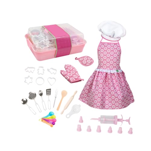 KOMBIUDA Kinderanzug 20st Kidcraft-spielset Spielzeug Für Mädchen Latzschürzen Für Die Küche Mädchen Spielzeug Mädchenspielzeug Geschirr Mädchen Anzug Hölzern Kind Kuchen Kleidung von KOMBIUDA
