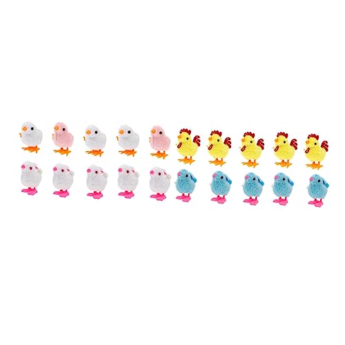 KOMBIUDA 20St Uhrwerk-Küken-Häschen für kinderspielzeug Ostergeschenk für - Fun Toy Ostern Uhrwerk Häschen Küken Uhrwerk Plüsch von KOMBIUDA