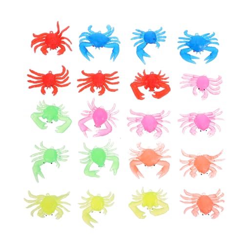 KOMBIUDA 20Stücke Krabbenmodell Weiche Krabbenfiguren für Lernspielzeug für Frühe Bildung Dekorative Meerestiere für Aquarium und Zuhause KOMBIUDA 20Stücke Krabbenmodell Weiche Krabbenfiguren für Lernspielzeug für Frühe Bildung Dekorative Meerestiere für Aquarium und Zuhause von KOMBIUDA