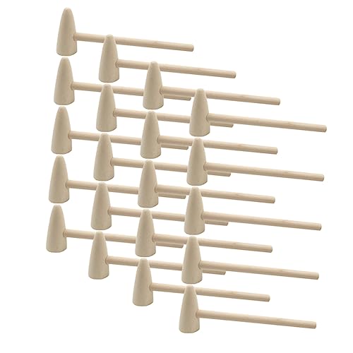 KOMBIUDA Babyspielzeug Mini-schlägel 20 Stück Holzhammer-Spielzeug Sicher Und Lustig Multifunktional Für Jungen Und Mädchen Und Zum Dekorieren Von Kuchen von KOMBIUDA