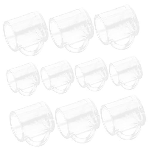 KOMBIUDA 20st Zubehör Für Miniaturmodelle Trinkgläser Aus Kunststoff Getränke-bierbecher-Modell Puppentrinkbecher Puppenhaus-bierkrüge Desktop-zubehör Plastik Wasserbecher Kind Mini-Tasse von KOMBIUDA