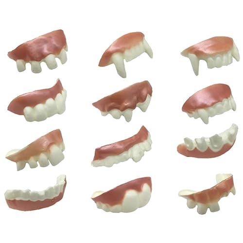 KOMBIUDA 24 Stück Falsche Zähne Fake zähne Fake Teeth Fasching Accessoires False Dekoration Party Streich gefälscht künstliche Zähne Prothesenabdeckung Prothesenmodell Weiß KOMBIUDA 24 Stück Falsche Zähne Fake zähne Fake Teeth Fasching Accessoires False Dekoration Party Streich gefälscht künstliche Zähne Prothesenabdeckung Prothesenmodell Weiß von KOMBIUDA