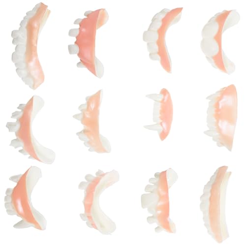 KOMBIUDA 24 Stück Halloween-Zahnersatz Reißzähne Zahnpasta Mund Schnappzähne Fleck lustig Halloween Horror Halloween grusel Halloween Clothes Streichspielzeug Spieldekore vortäuschen PVC von KOMBIUDA