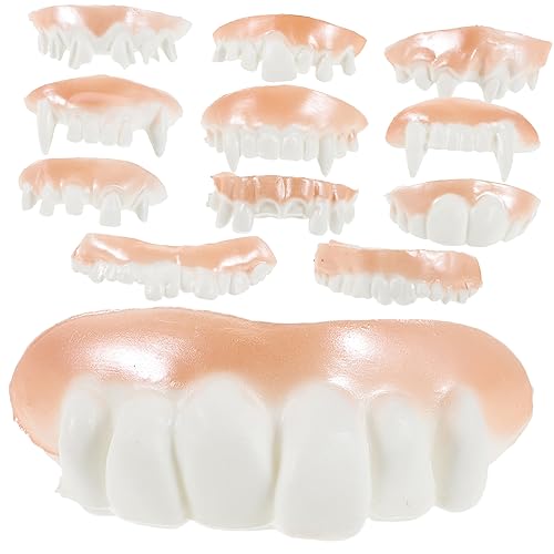 KOMBIUDA 24 Stück Halloween-Zahnersatz hässliche falsche Zähne Halloween-Vampir-Mantel Vampir-Kostüm Delle krumm Maske Halloween schminke Halloween Make up Zähne Halloween Kostüm Zähne PVC KOMBIUDA 24 Stück Halloween-Zahnersatz hässliche falsche Zähne Halloween-Vampir-Mantel Vampir-Kostüm Delle krumm Maske Halloween schminke Halloween Make up Zähne Halloween Kostüm Zähne PVC von KOMBIUDA