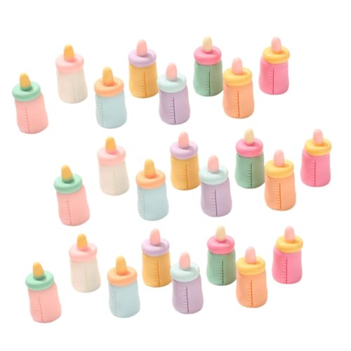 KOMBIUDA 24 Stück Mini simulierte Babyflasche Mini- -Hausdekorationen Puppendekor für kinderspielzeug Modellfutterflaschen Kognitive Minihaus-Spielzeuge von KOMBIUDA