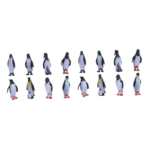 KOMBIUDA 24 Stück Pinguinfigur Pinguine Miniatur realistische Tierfiguren Wintertierfiguren Polartiere Animal Figures denkmit Decor Tierfiguren- Pinguin-Tierfigur Weich-PVC Black von KOMBIUDA