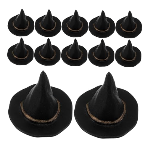 KOMBIUDA 24 Stück Schwarze Mini Hüte für DIY Bastelprojekte Puppenzubehör und Partydekorationen für Kreative Bastelideen und Weinflaschen Dekorationen KOMBIUDA 24 Stück Schwarze Mini Hüte für DIY Bastelprojekte Puppenzubehör und Partydekorationen für Kreative Bastelideen und Weinflaschen Dekorationen von KOMBIUDA