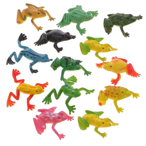 KOMBIUDA 24 Stück Simulationsfrosch Frösche verzieren kleine frösche Frösche Modell lebensechte Frösche Dekorationen Frosch Figur Frösche Lernspielzeug kleine Froschfigur PVC von KOMBIUDA