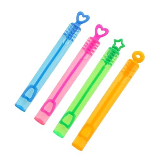 KOMBIUDA 24-teiliges Set Herzblasenstab Kinderspielzeug Pentagramm-Bubble-Stick Bunter Bubble-Stick von KOMBIUDA