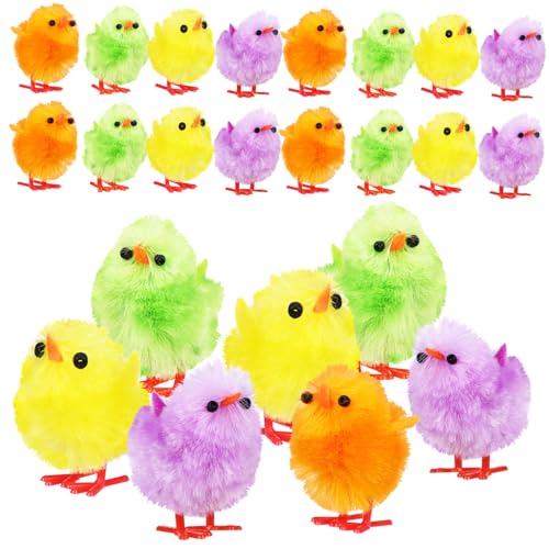 KOMBIUDA 24Stücke Ostern Küken Plüsch Mini Küken Kükenschmuck Fuzzy Küken Dekoration für Feiertagsfeiern Kuscheltier für Festliche Anlässe KOMBIUDA 24Stücke Ostern Küken Plüsch Mini Küken Kükenschmuck Fuzzy Küken Dekoration für Feiertagsfeiern Kuscheltier für Festliche Anlässe von KOMBIUDA