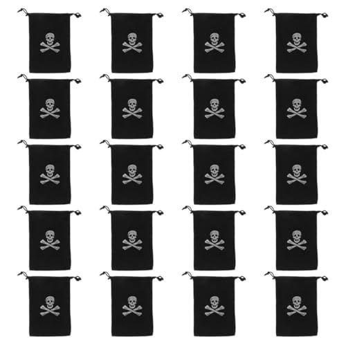 KOMBIUDA 24st Piraten-aufbewahrungstasche Piraten-münztüten Taschen Für Piratenpartys Halloween Süßes Sonst Gibt's Saures Taschen Halloween-leckerli-taschen Für Black Polyester KOMBIUDA 24st Piraten-aufbewahrungstasche Piraten-münztüten Taschen Für Piratenpartys Halloween Süßes Sonst Gibt's Saures Taschen Halloween-leckerli-taschen Für Black Polyester von KOMBIUDA