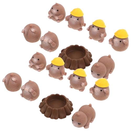 KOMBIUDA 24stücke Miniaturfiguren Aus Kunstharz Kleine Tierfiguren Mini-Gopher-Figuren Mikrolandschaftsdekor Tier-kunstharzornamente Miniaturornamente Miniatur-tierstatuen Miniaturkram von KOMBIUDA