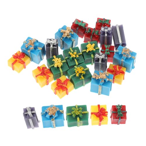 KOMBIUDA Mini-weihnachtsschmuck-Set für Puppenhaus Kunstharz Miniatur-Boxen Weihnachten Hausdekoration KOMBIUDA Mini-weihnachtsschmuck-Set für Puppenhaus Kunstharz Miniatur-Boxen Weihnachten Hausdekoration von KOMBIUDA