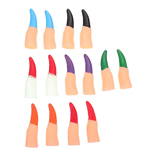 KOMBIUDA 28 Stück Künstliche Finger Fingerabdeckungen Party-Requisiten Halloween-streich-Requisiten Nachtsichtbar Realistische Design von KOMBIUDA
