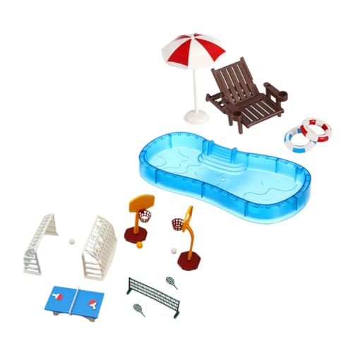 KOMBIUDA Mini Schwimmring Und Strandmöbel-Set Miniatur-poolzubehör Puppenhaus-sommerdeko Kleine Möbelornamente Für Modelle KOMBIUDA Mini Schwimmring Und Strandmöbel-Set Miniatur-poolzubehör Puppenhaus-sommerdeko Kleine Möbelornamente Für Modelle von KOMBIUDA