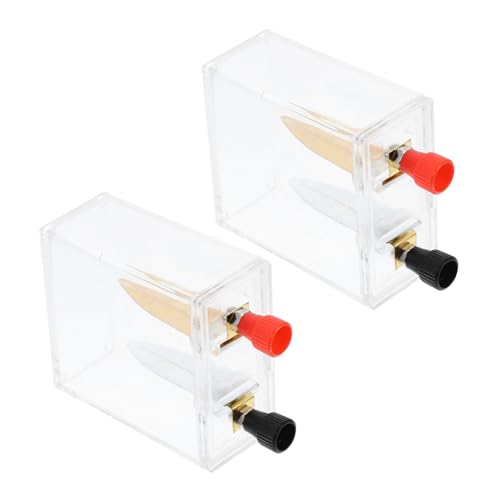 KOMBIUDA 2Er-Sets-Box Salzwasser -Batterie -Experimentbox DIY-Wissenschaftsprojekt STEM -Bildungsinstrumente erziehungswissenschaftliche Instrumente Kupfer Transparent von KOMBIUDA